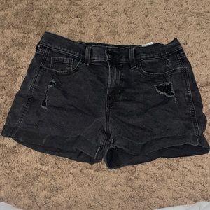 Old navy black jean shorts size 6